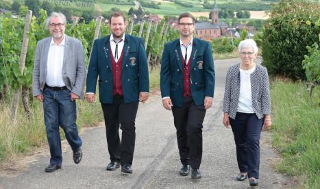 Vorstandschaft 2022: Werner Fraas, Markus Kiefer, Johannes Bruder, Gisela Kiefer