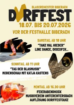Blasorchester Biberach | Dorffest