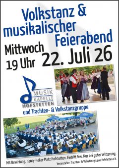 Musikkapelle Hofstetten | Musikalischer Feierabend