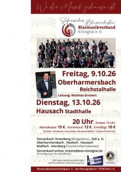 Sinfonisches Blasorchester Blasmusikverband Kinzigtal e. V. | Konzerte 2026